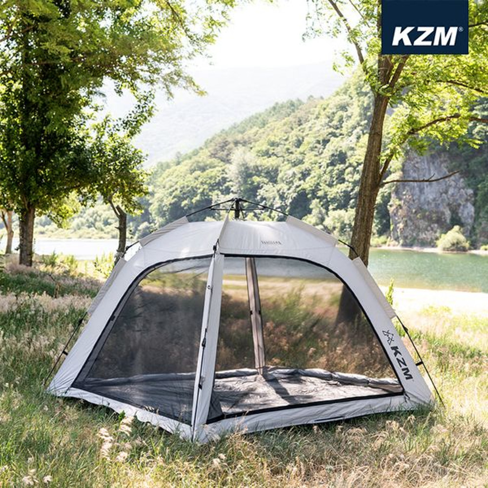 카즈미 와이드 파노라마 오토 그늘막 텐트 캠핑 차박 피크닉 원터치
