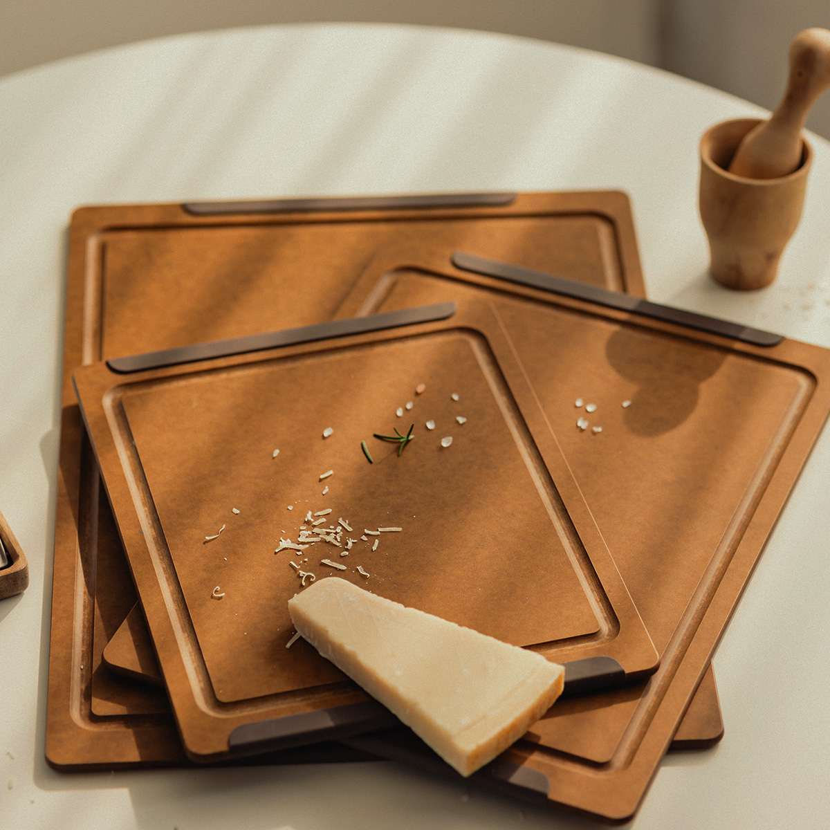 닥터하우스 데일리 우드 압축 도마[소] 다크브라운 - 상세 이미지 4