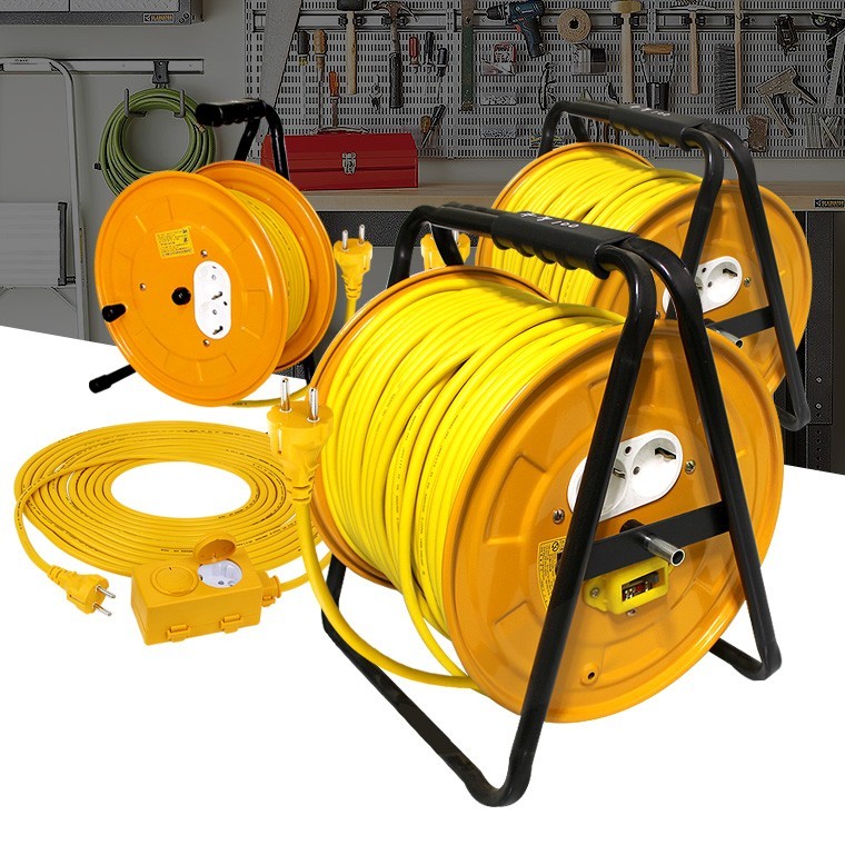 전선릴 접지 차단 연장 캠핑릴선 리드연결 코드 전기케이블 30호 60호 100호 - 상품 이미지