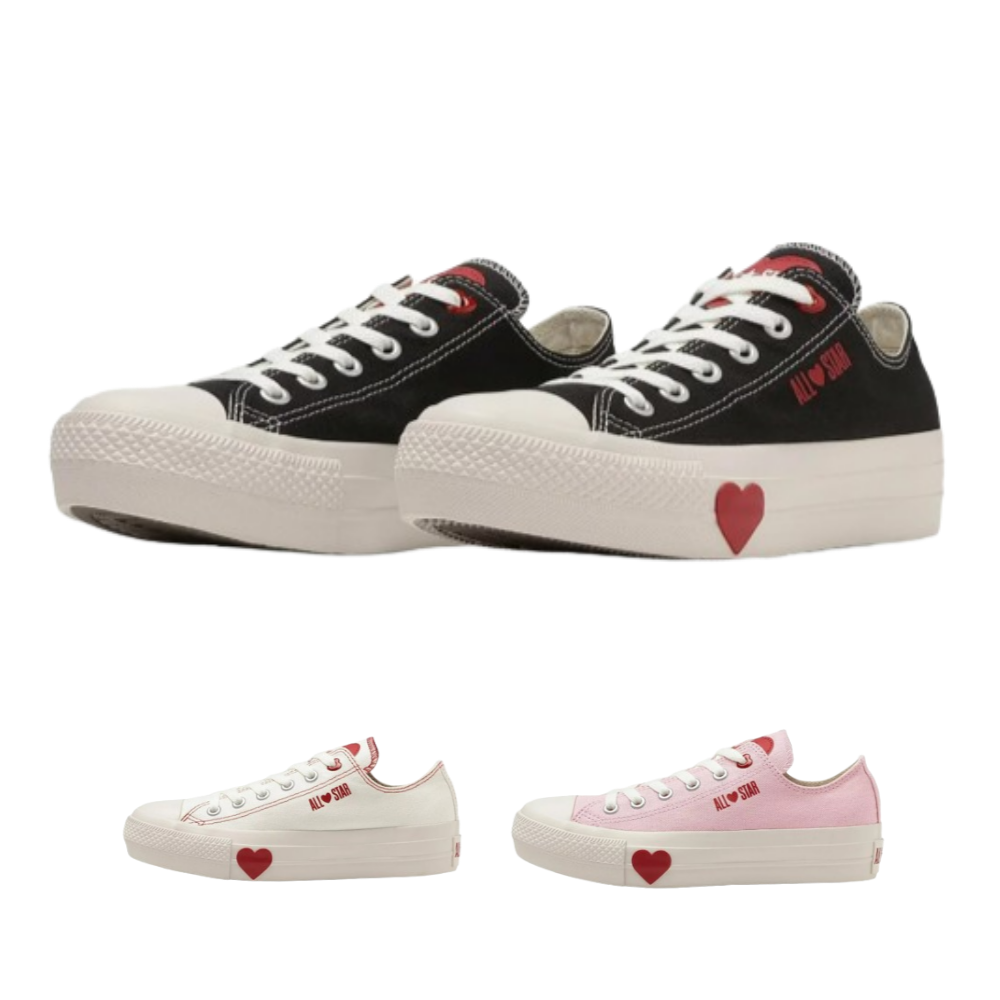 컨버스 스니커즈 올스타 플랫폼 하트 로우 PLTS MANYHEARTS OX