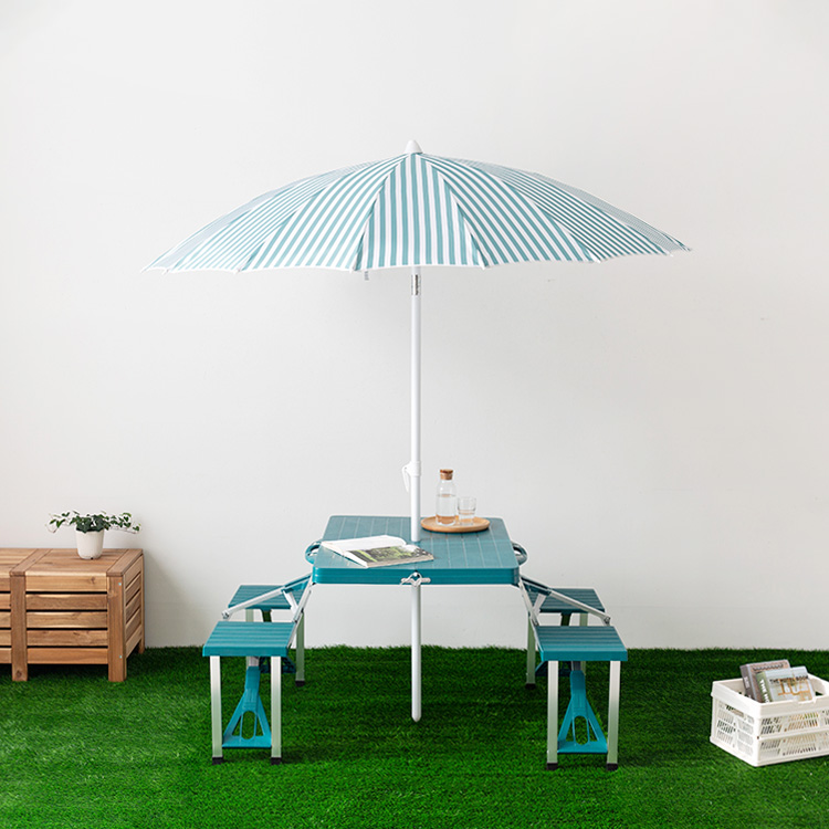 야외테이블세트 피크닉 파라솔 카페 테라스 접이식 야외용 테이블