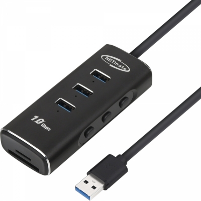 강원전자 넷메이트 USB3.1 5 in 1 멀티허브 LED 맥북 노트북 분배기 멀티포트