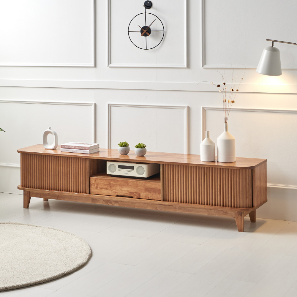 피넬 높은 tv 다이 서랍장 장식장 북유럽 원목 거실장 2000