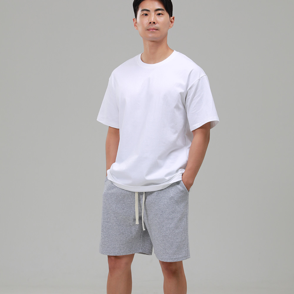 남자 반바지 밴딩 트레이닝 여름 팬츠 - 상세 이미지 3