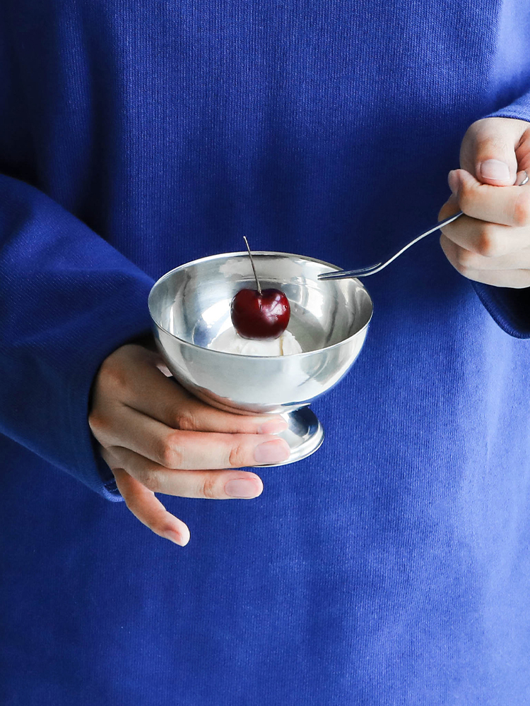 스텐 포크 아이스크림컵 아포가토 디저트 홈카페 요거트볼 240ml 이미지 6
