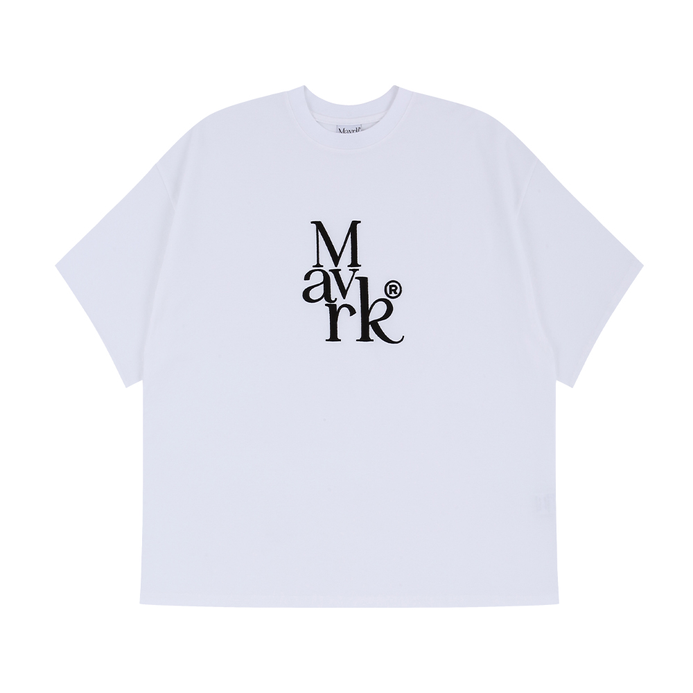 MAVRK 매버릭 MTP 로고 오버핏 티셔츠 화이트 - 상품 이미지