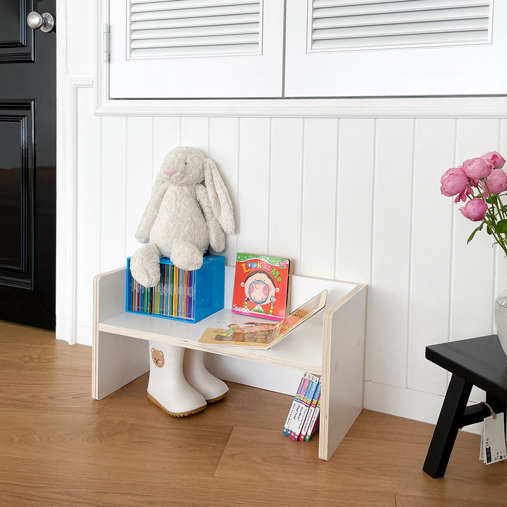 심플룸 아기 슈벤치 신발장 현관 벤치 의자 미니 수납장