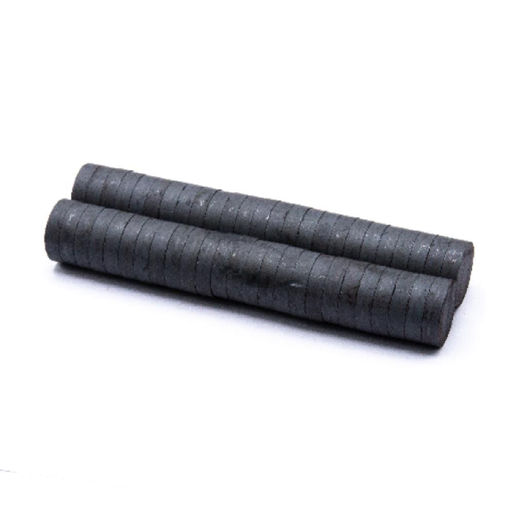 50개 15x5mm 이방성 페라이트 원형 자석 과학 실험 : 제이레빗