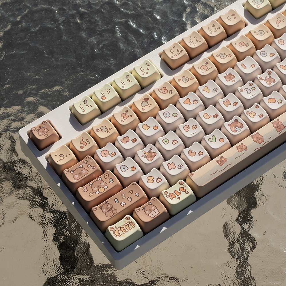 카피바라 키캡 MAO 투명키캡 PBT 고양이키캡 커스텀 포인트