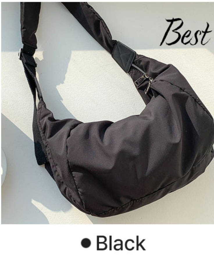 밀스펙 호보 크로스 메신저백 옆으로 매는 보부상 가방 반달 크로스백 크로와상백