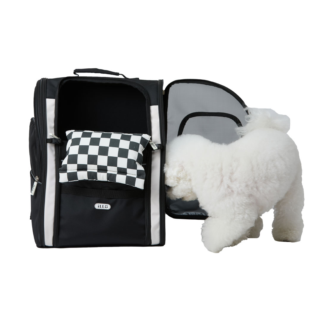 일로 지오백 강아지 백팩 기내용 반려견 이동가방 안전벨트 카시트 소형견 중형견 이동장