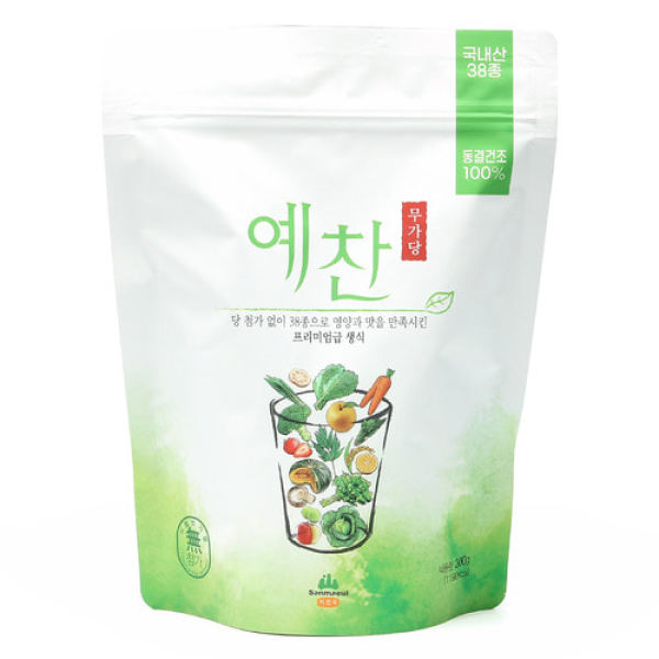 산마을 동결건조 무가당예찬 생식 곡물가루 아침대용식 300g 대용량 - 상품 이미지
