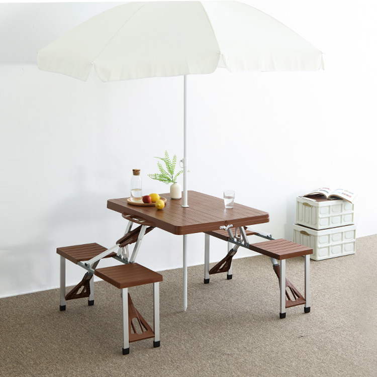 야외테이블세트 피크닉 파라솔 카페 테라스 접이식 야외용 테이블
