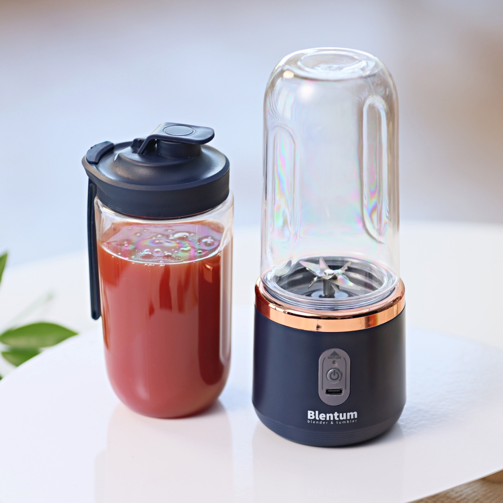 쇼킹블랜텀 1세트 무선 소형 미니 블랜더 분쇄기 블렌텀 블렌더