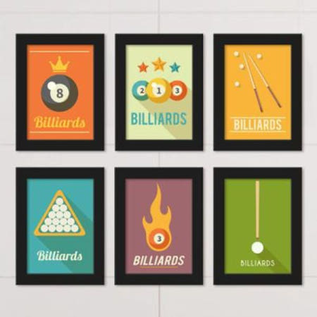 [꾸밈] ct513-당구한게임_액자세트