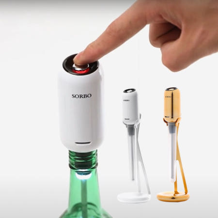 소주 와인 에어레이터 골드 거치대 셋트 양주 디켄터 집들이 파티 선물