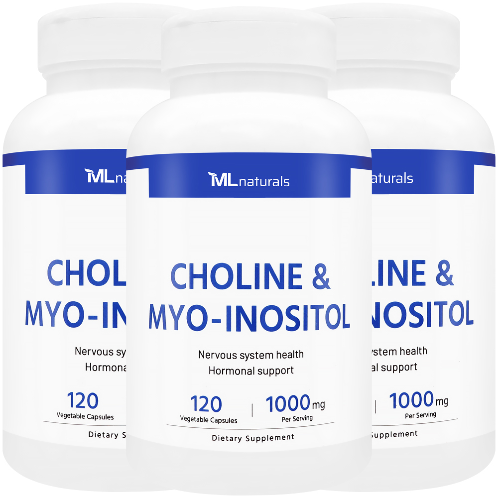 신제품! 3병 마이라이프 내추럴스 콜린 & 미오-이노시톨 1000mg 120야채캡슐 - 메인 이미지