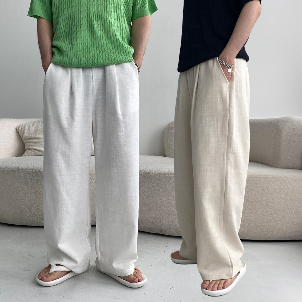 남자린넨슬랙스 남자항아리바지 벌룬팬츠 - 상품 이미지