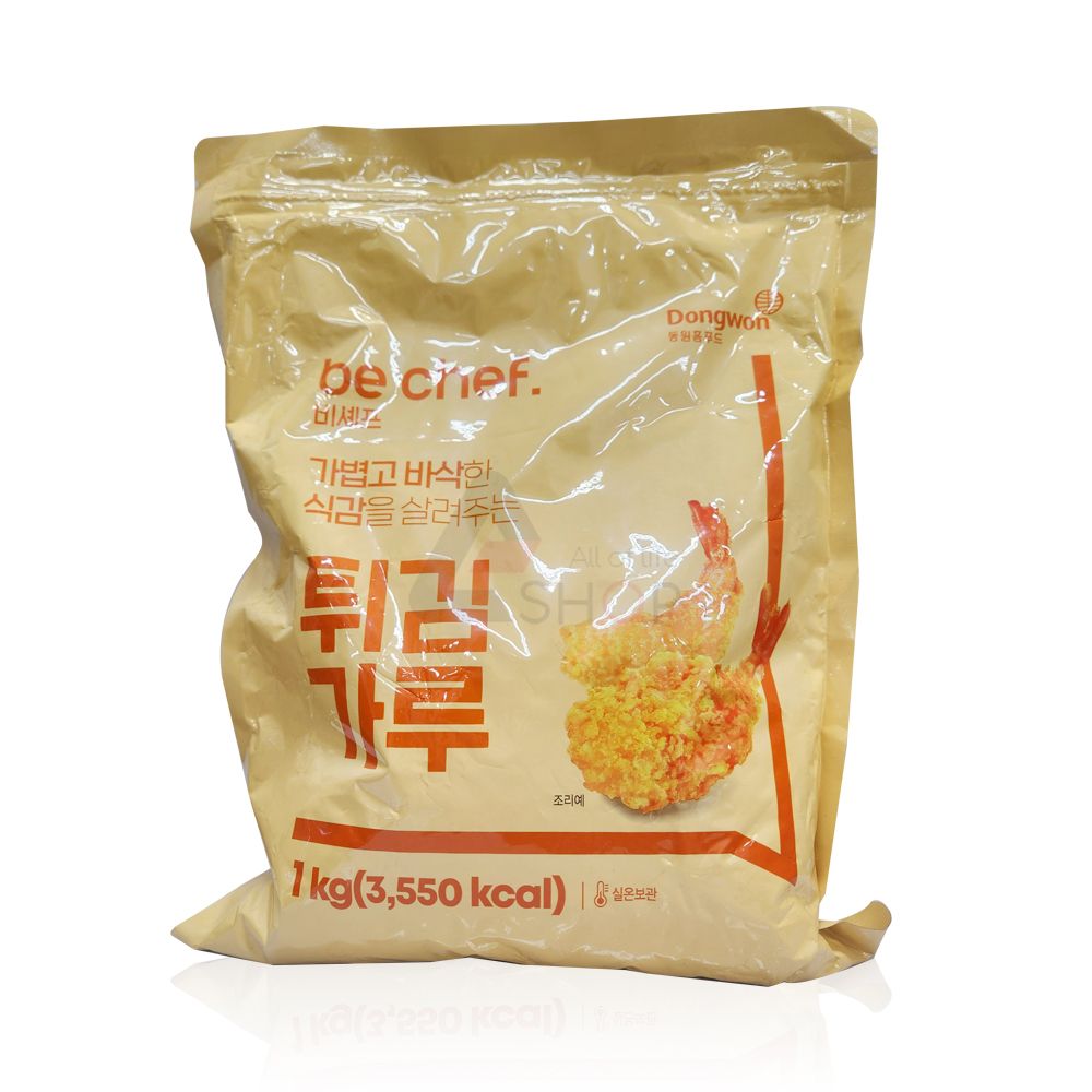 동원홈푸드 비셰프 튀김가루 1kg 치킨 돈까스 튀김 파우더 분말 : 마켓1000