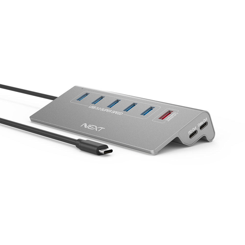 넥스트 NEXT-331TC-PD USB3.0 Type-C 8포트 충전겸용 허브-PD