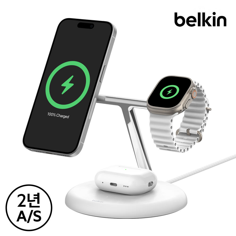 벨킨 3in1 마그네틱 무선 충전 스탠드