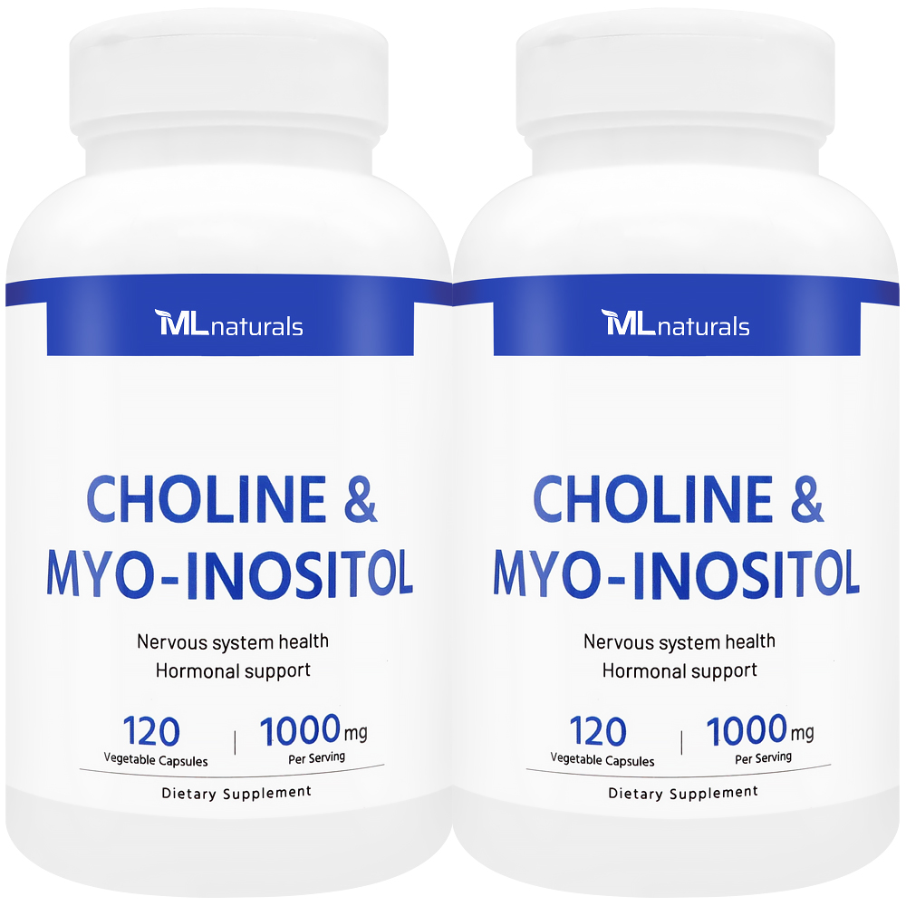 신제품! 2병 마이라이프 내추럴스 콜린 & 미오-이노시톨 1000mg 120야채캡슐 - 메인 이미지