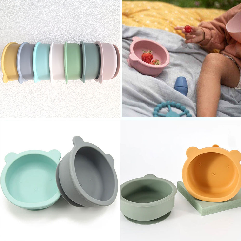 베베라팡 실리콘 아기 흡착볼 이유식용기 그릇