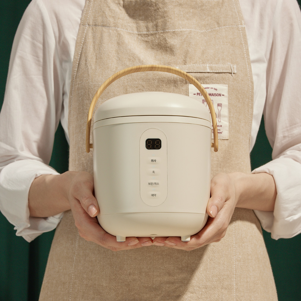 오르테 미니 밥솥 아이보리 캠핑 소형 ORJ-3001AN