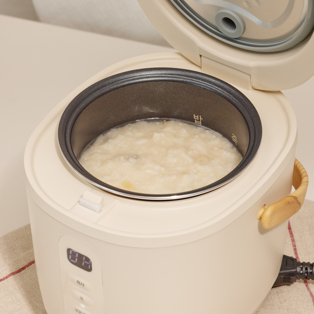 오르테 미니 밥솥 아이보리 캠핑 소형 ORJ-3001AN