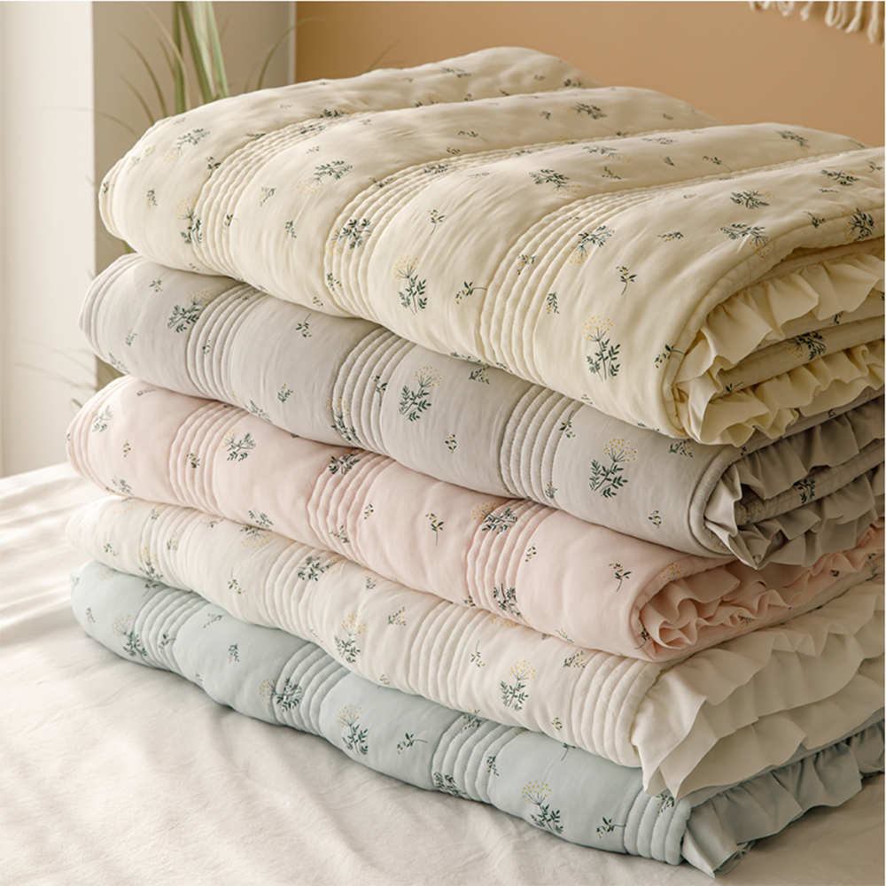 송화침장 룰루 부드러운 리오셀 여름이불 및 스프레드 5가지 색상