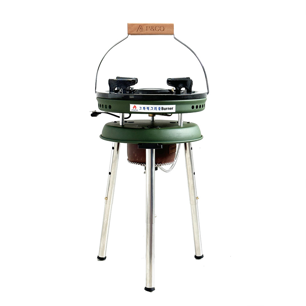 국산 피엔코 고화력 액출겸용 그리들버너 세트 해바라기버너 높낮이 조절