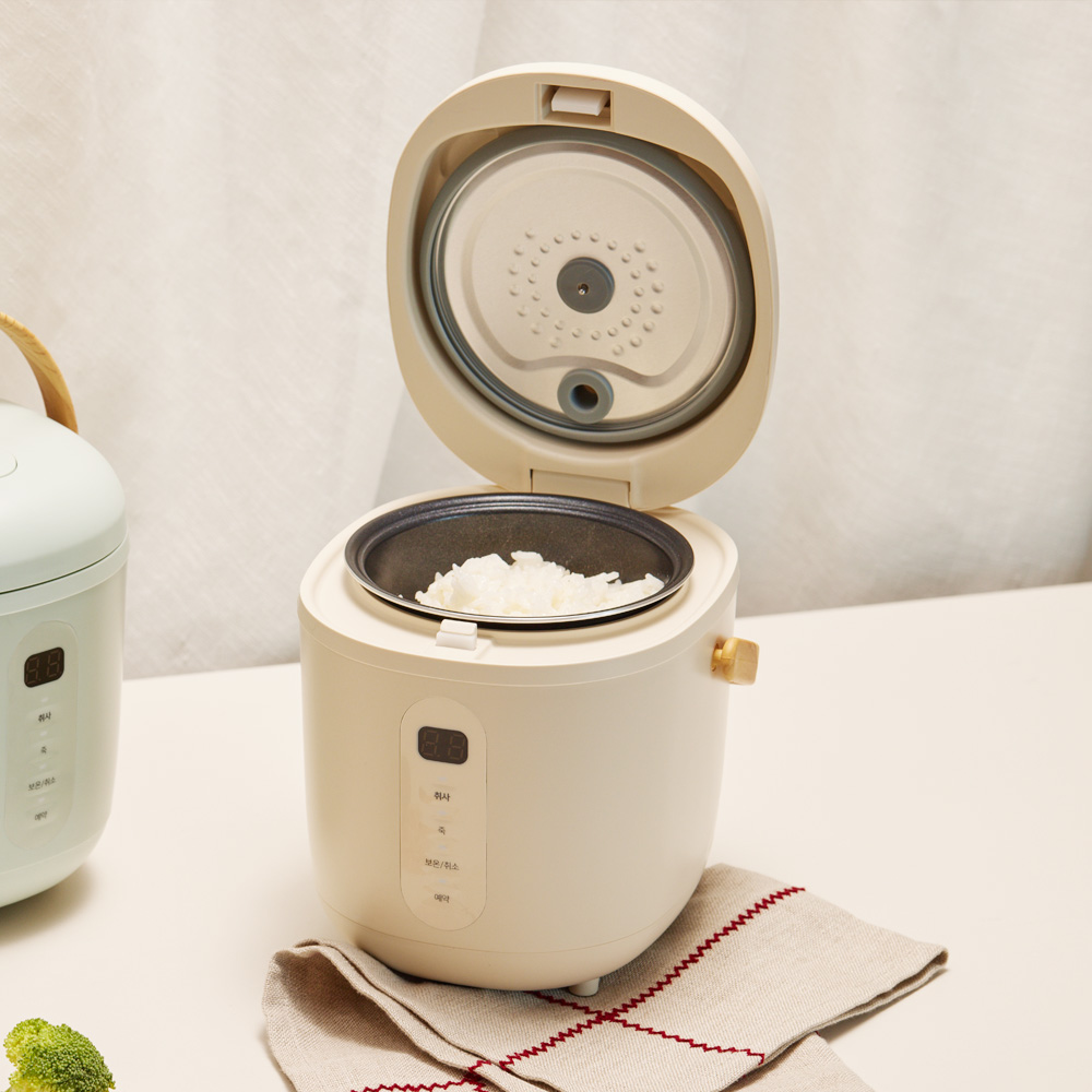 오르테 미니 밥솥 아이보리 캠핑 소형 ORJ-3001AN