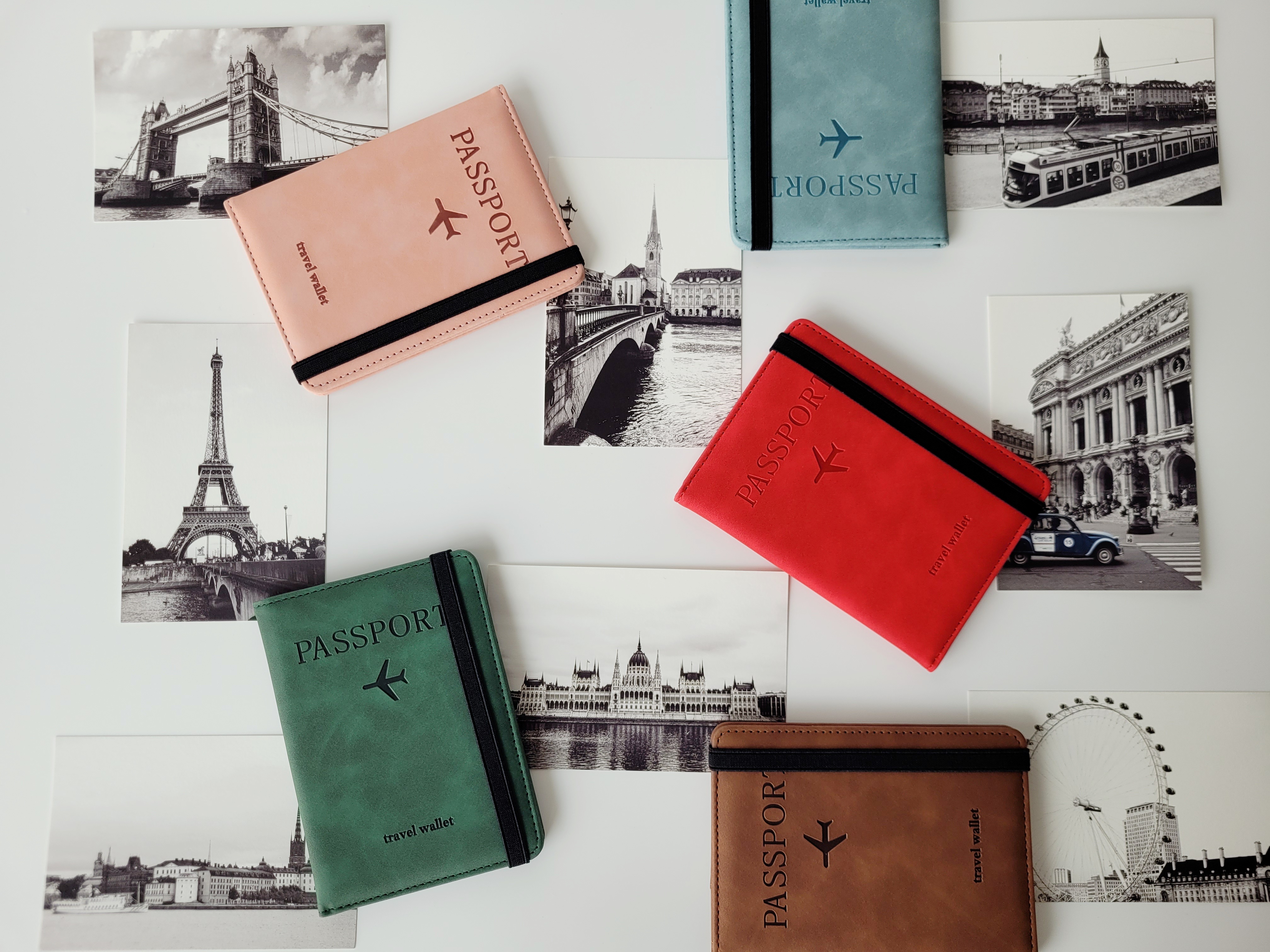 안티스키밍 여권케이스 rfid 차단 여권파우치 지갑 여권커버 제품 이미지