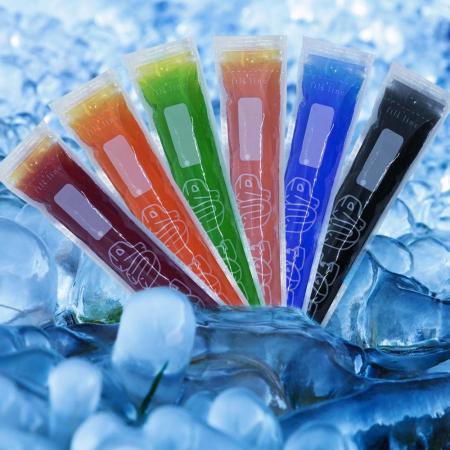 지퍼 백 깔때기 포함  홈메이드 재미있는 건강한 냉동 스낵 성인 알코올 슬러시 유아 Icepop 요거트 튜브 아이스크림 주스 과일 : 라미토리온