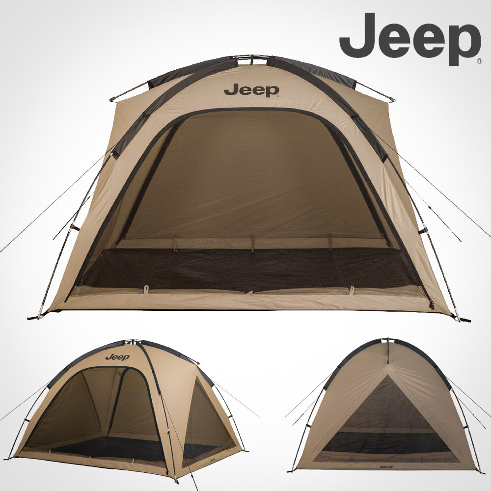 지프 텐트 선캡 3-4인용 그늘막 이너텐트 야외용 쉘터 모기장