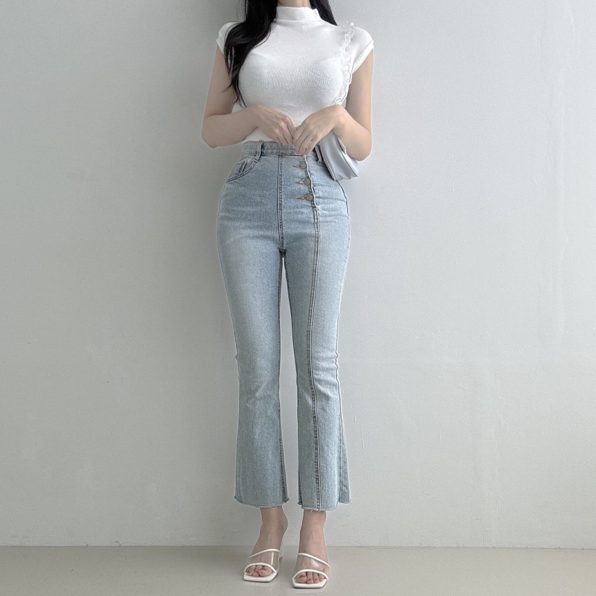 [1만장판매💘]당일발송🚀 보들쫀쫀 반목나시 티셔츠 폴라티 골지 반폴라 반목티 상세 이미지 18