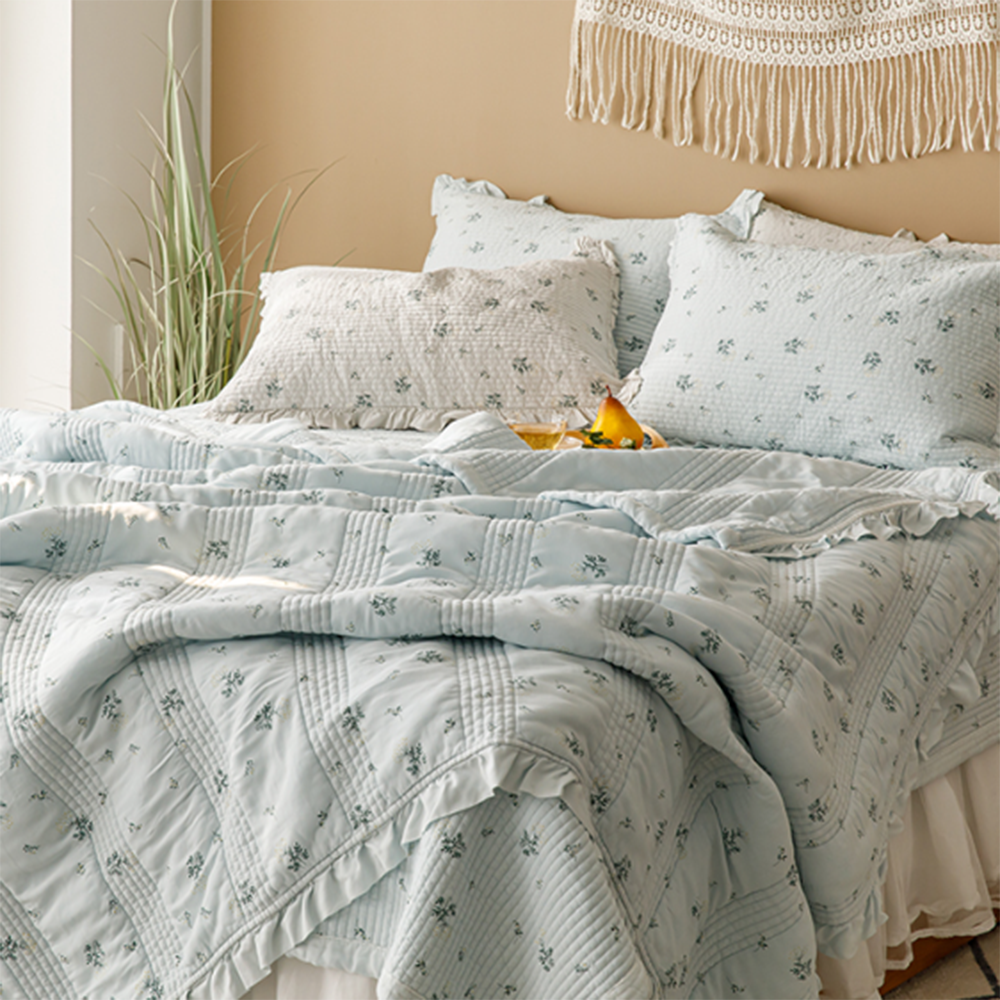 송화침장 룰루 부드러운 리오셀 여름이불 및 스프레드 5가지 색상