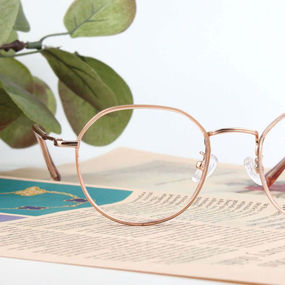 솔텍스 얇은뿔테안경 투명테 크라운판토 블루라이트차단안경 가벼운안경테 변색렌즈