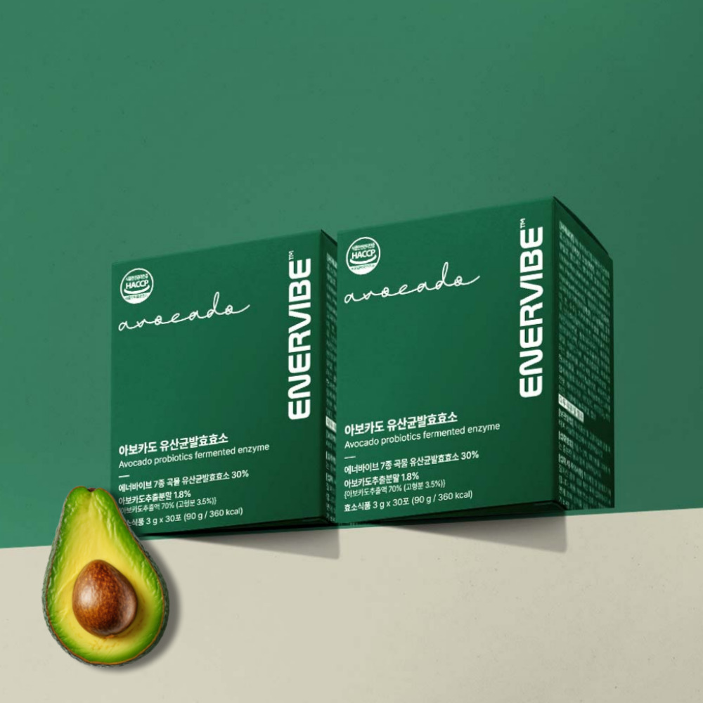 아보카도 활성도 검증효소 임산부 유산균 발효 곡물 소화 30포, 2개 제품 이미지