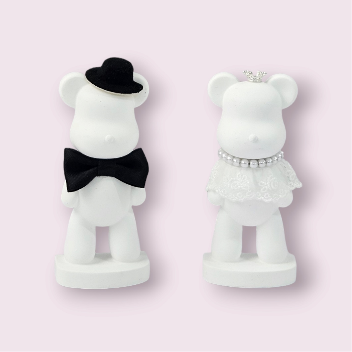 귀여운 곰돌이 세트 베어브릭 석고 실내 방향제 은은한비누꽃 높이12cm