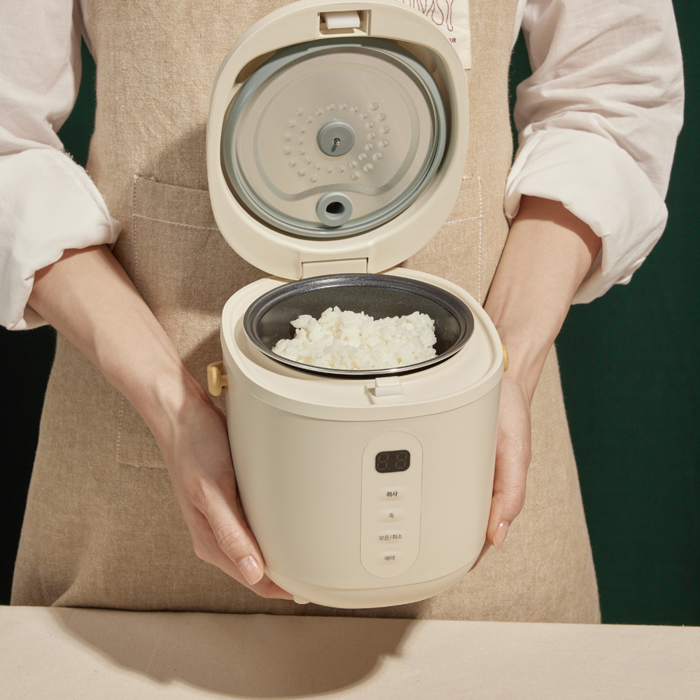 오르테 미니 밥솥 아이보리 캠핑 소형 ORJ-3001AN
