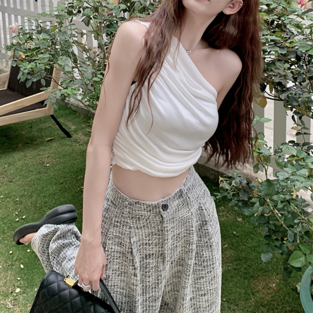나솔사계 67회 경리 민소매 블라우스 플리츠 어깨 트임 의상 옷 패션 - 상품 이미지