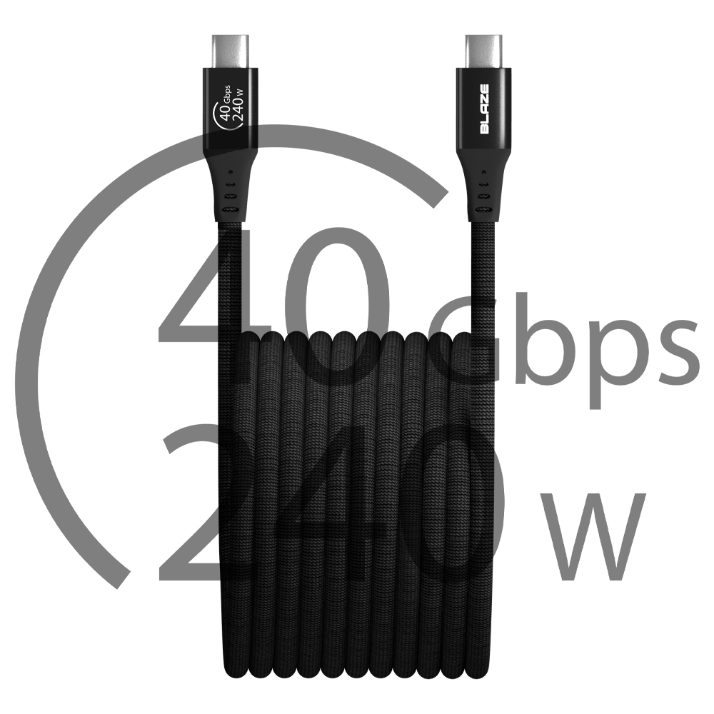 C TO C 케이블 마그네틱 USB4 240W 40Gbps 맥북 썬더볼트 초고속케이블 1.2m - 상세 이미지 4