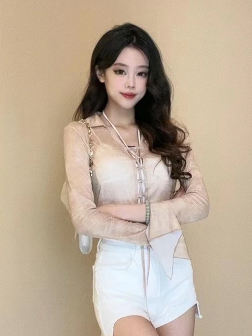나혼자산다 552회 박나래 긴팔 티셔츠 휴양지 바캉스 의상 옷 패션 - 상세 이미지 3
