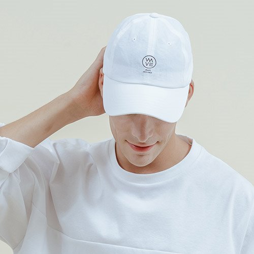 PEEPS new wave nylon ball cap(white) 마라톤모자 볼캡 - 상품 이미지