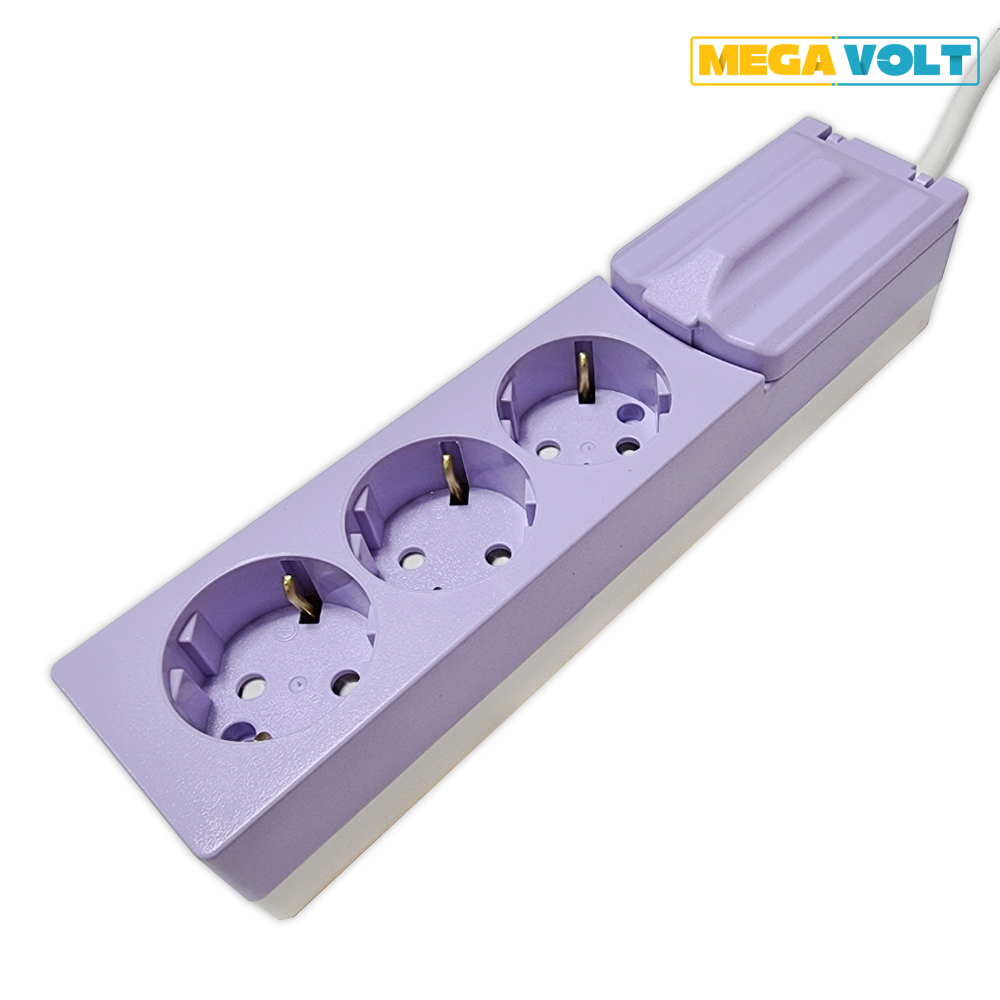 국산 고용량 멀티탭 3구 누전차단 스위치 4000W 메가볼트 전기 콘센트 1.5M