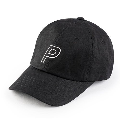 PEEPS Italic Logo Ball Cap(BLACK) 로고볼캡 - 상품 이미지