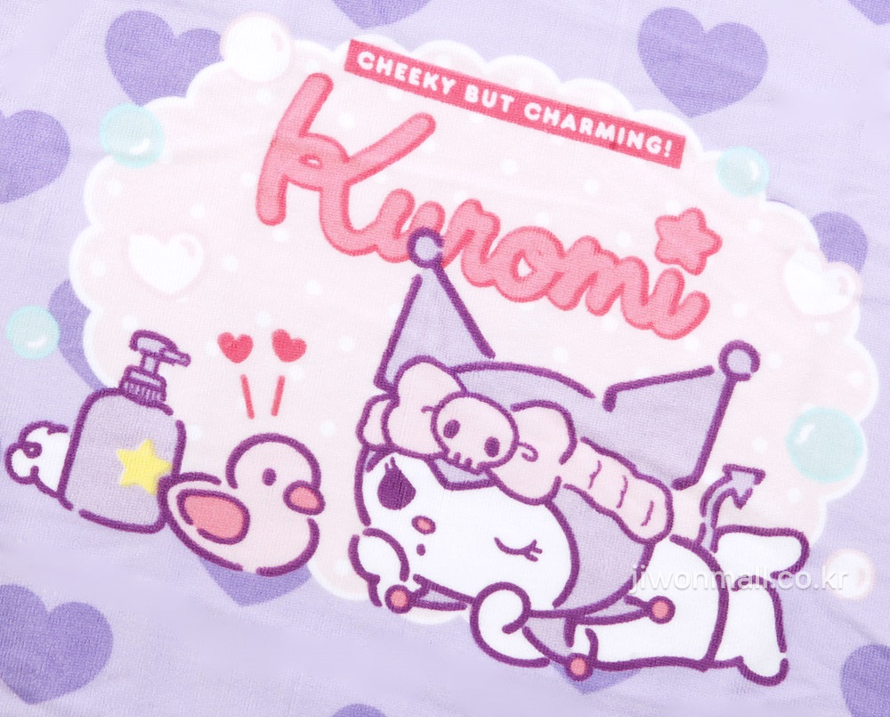 어린이 비치 가운 산리오 쿠로미 타올 유아 목욕 샤워