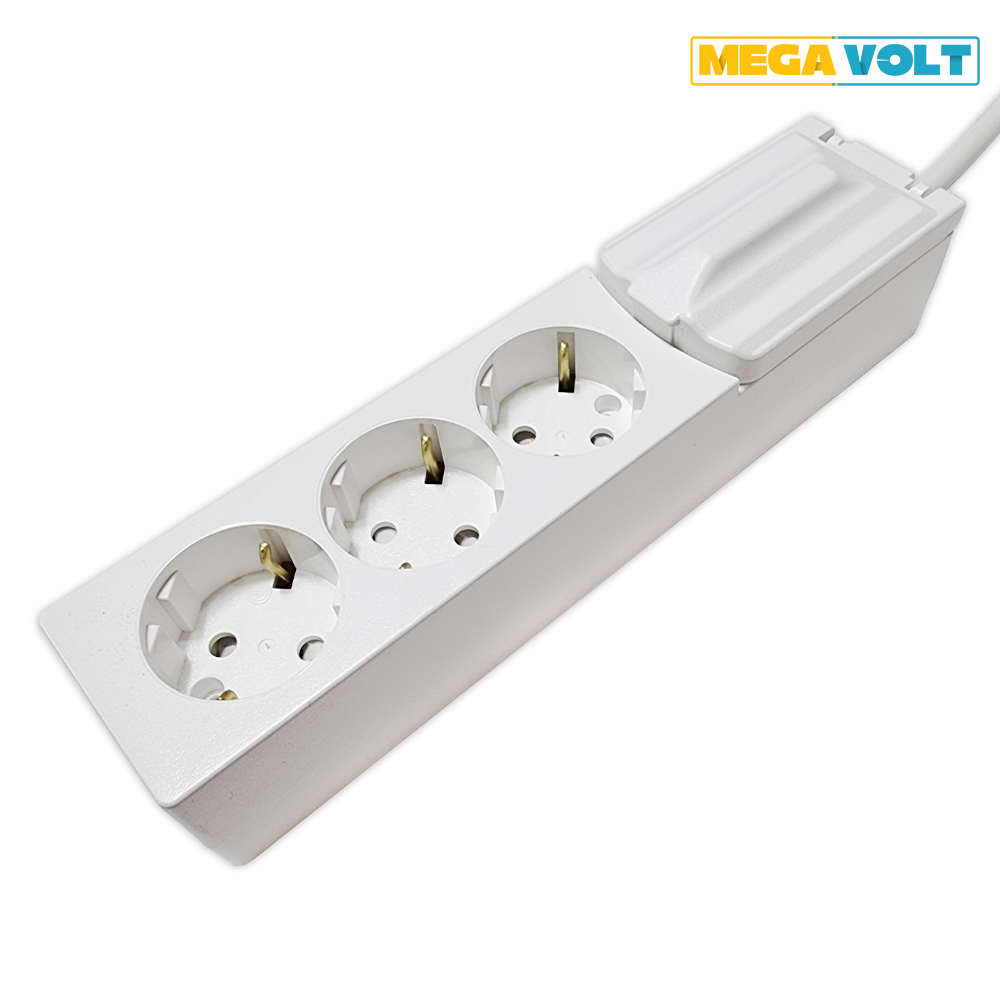 국산 고용량 멀티탭 3구 누전차단 스위치 4000W 메가볼트 전기 콘센트 1.5M