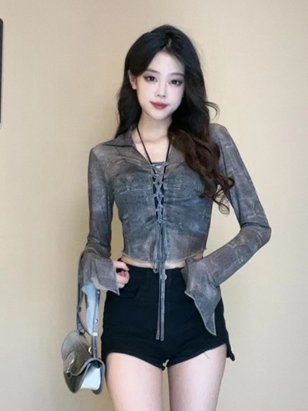 나혼자산다 552회 박나래 긴팔 티셔츠 휴양지 바캉스 의상 옷 패션 - 상세 이미지 5